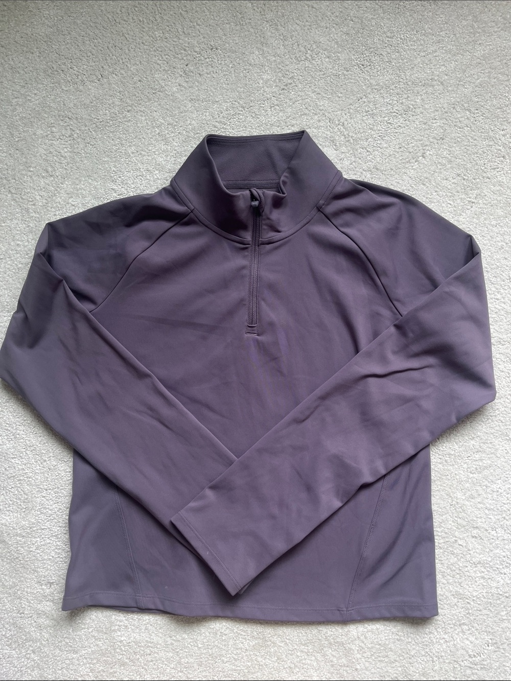 Athleta Girls Icebreaker Quarter-Zip Pullover in Dusty Plum